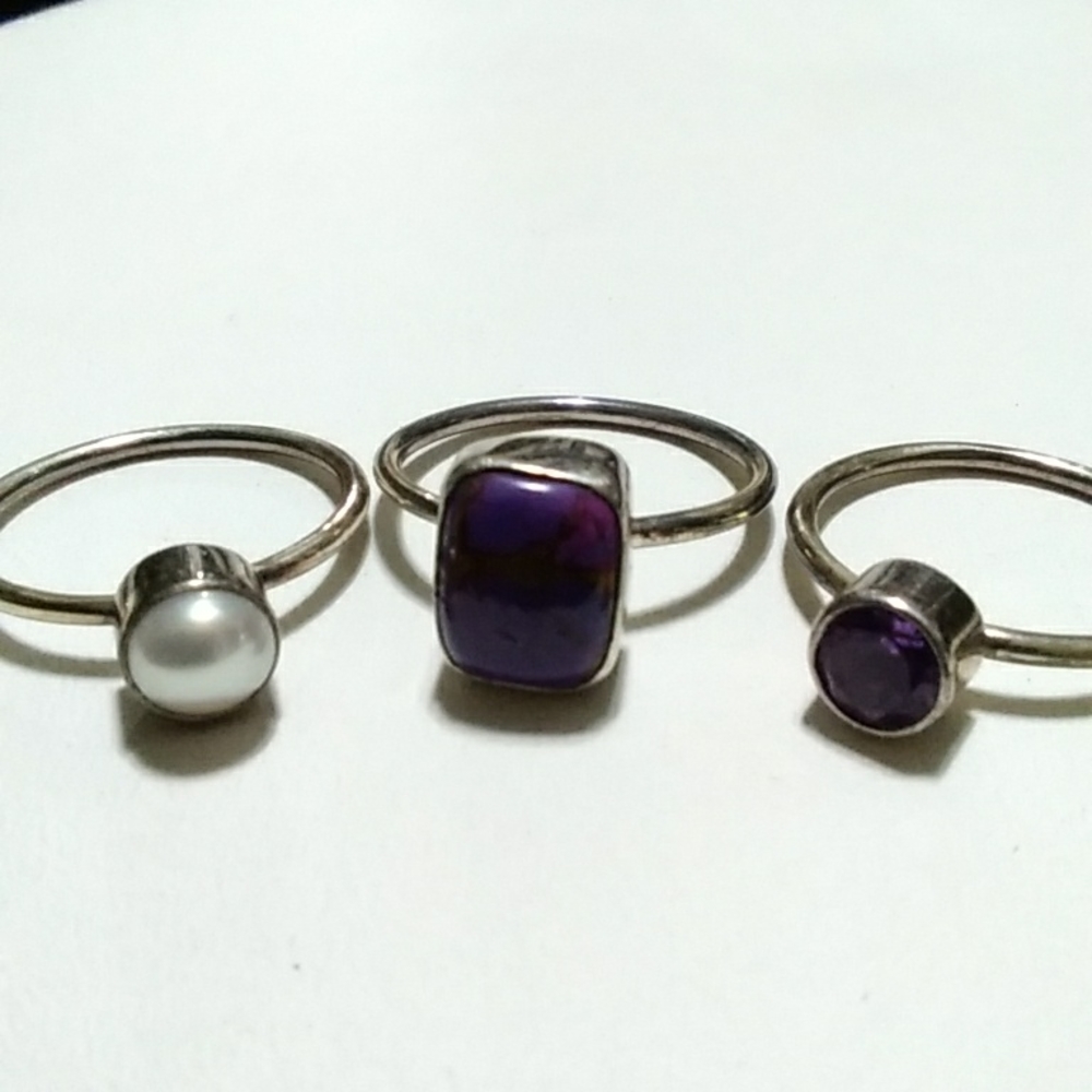 Gemstone Ring Set - image 4